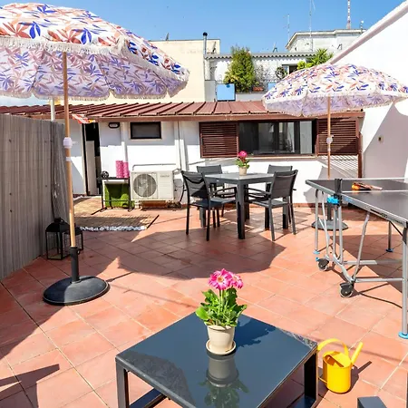 דירה 100mq Loft Paradise With Exclusive Private Terrace בארי